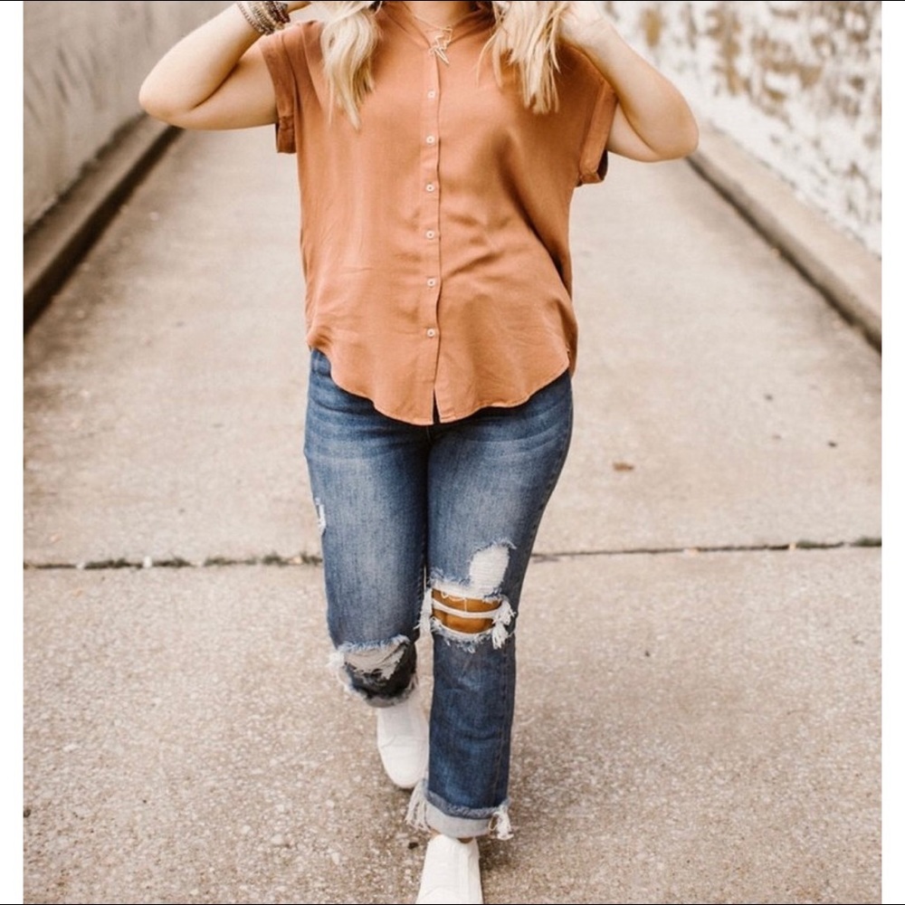 High Rise Plus Straight Leg Jeans